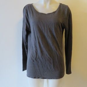 SUNDAYS THREE HIGH-LOW BARE BACK BLOUSE TOP S: M